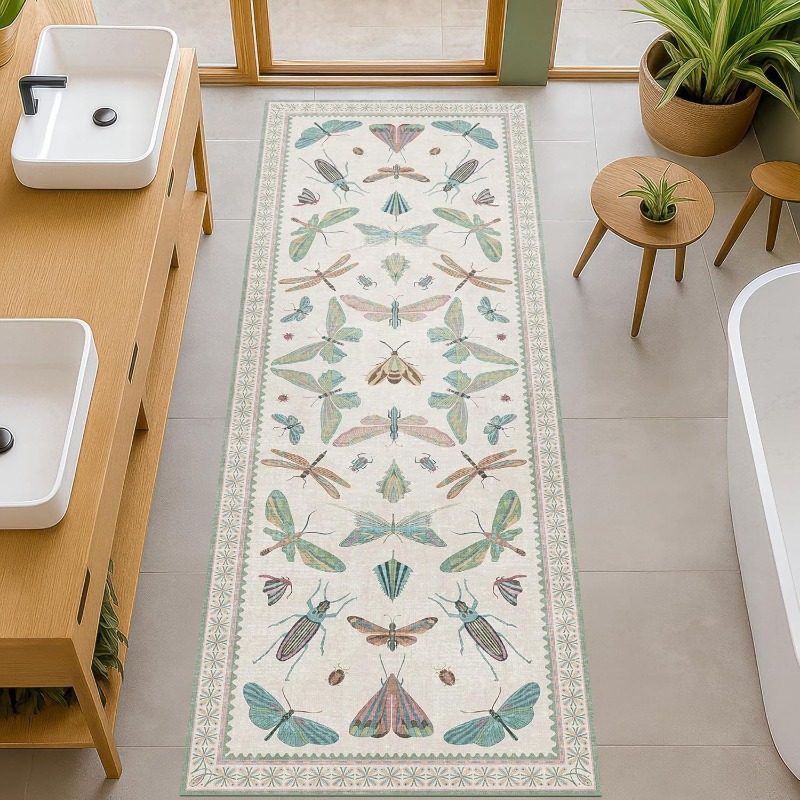 Commercial Printing Services - Tapis de course imprimé insecte papillon