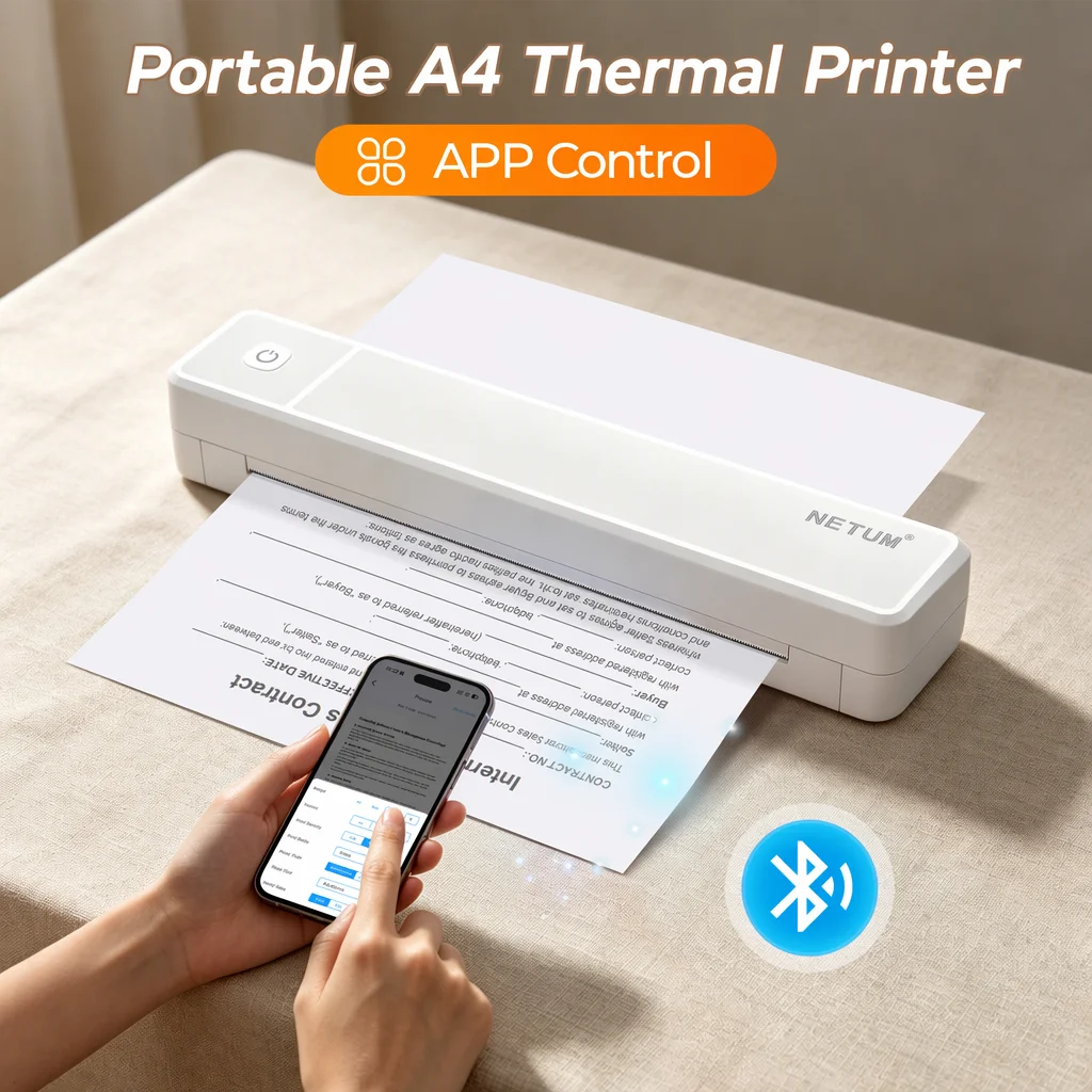Commercial Printing & Packaging Pvt Ltd - Mini imprimante thermique A4, compatible Android