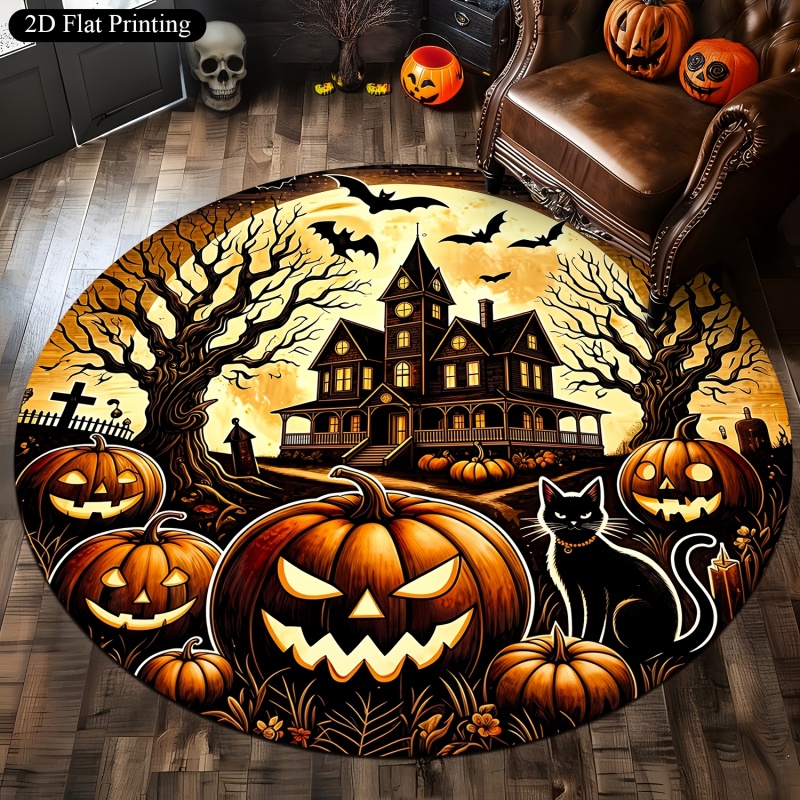 Tapis Rond d'Halloween avec Mo - Commercial Printing House avis et prix